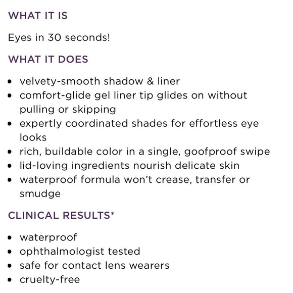 Tarte GOLDEN PINK LUSTER + BLACK Quick Stick Waterproof Shadow & Liner | NEW - Picture 13 of 16